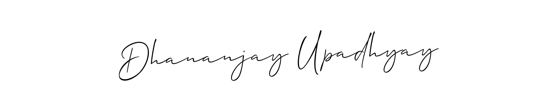 You can use this online signature creator to create a handwritten signature for the name Dhananjay Upadhyay. This is the best online autograph maker. Dhananjay Upadhyay signature style 2 images and pictures png