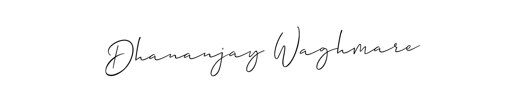 Dhananjay Waghmare stylish signature style. Best Handwritten Sign (Allison_Script) for my name. Handwritten Signature Collection Ideas for my name Dhananjay Waghmare. Dhananjay Waghmare signature style 2 images and pictures png