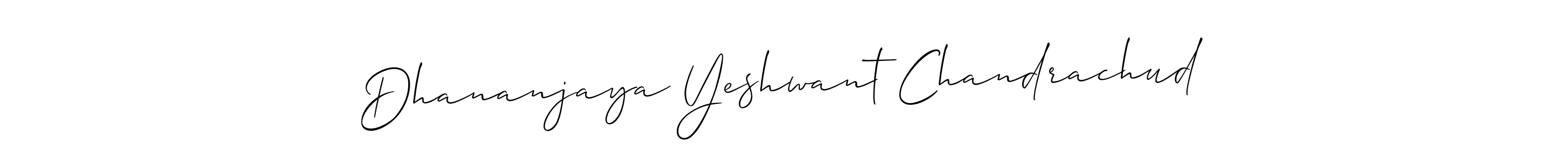 How to Draw Dhananjaya Yeshwant Chandrachud signature style? Allison_Script is a latest design signature styles for name Dhananjaya Yeshwant Chandrachud. Dhananjaya Yeshwant Chandrachud signature style 2 images and pictures png