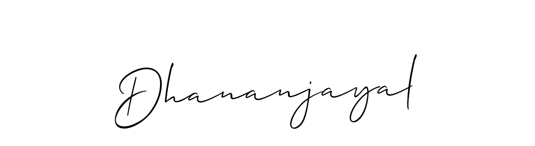 Dhananjayal stylish signature style. Best Handwritten Sign (Allison_Script) for my name. Handwritten Signature Collection Ideas for my name Dhananjayal. Dhananjayal signature style 2 images and pictures png