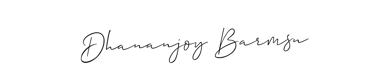 if you are searching for the best signature style for your name Dhananjoy Barmsn. so please give up your signature search. here we have designed multiple signature styles  using Allison_Script. Dhananjoy Barmsn signature style 2 images and pictures png