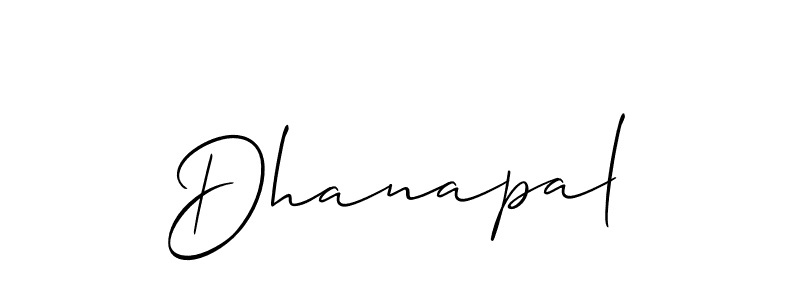 How to Draw Dhanapal signature style? Allison_Script is a latest design signature styles for name Dhanapal. Dhanapal signature style 2 images and pictures png