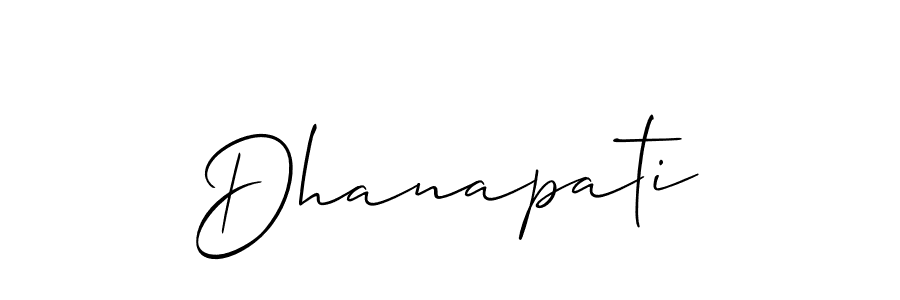 Allison_Script is a professional signature style that is perfect for those who want to add a touch of class to their signature. It is also a great choice for those who want to make their signature more unique. Get Dhanapati name to fancy signature for free. Dhanapati signature style 2 images and pictures png