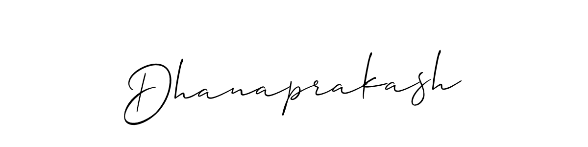 You should practise on your own different ways (Allison_Script) to write your name (Dhanaprakash) in signature. don't let someone else do it for you. Dhanaprakash signature style 2 images and pictures png