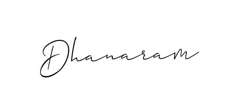How to make Dhanaram name signature. Use Allison_Script style for creating short signs online. This is the latest handwritten sign. Dhanaram signature style 2 images and pictures png