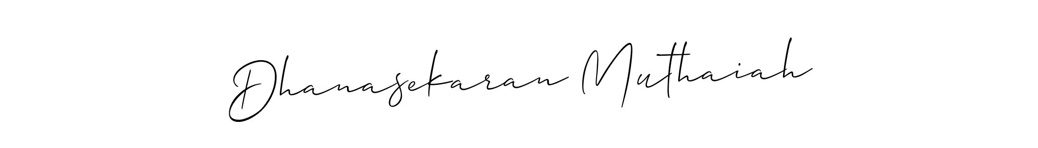 It looks lik you need a new signature style for name Dhanasekaran Muthaiah. Design unique handwritten (Allison_Script) signature with our free signature maker in just a few clicks. Dhanasekaran Muthaiah signature style 2 images and pictures png