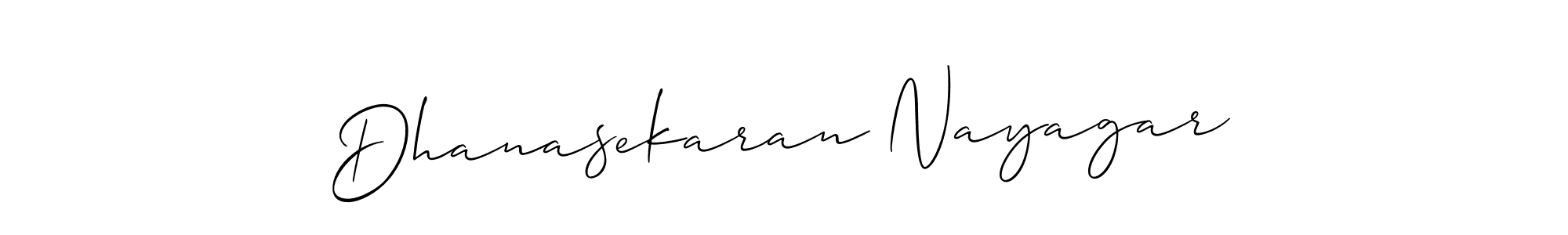 Design your own signature with our free online signature maker. With this signature software, you can create a handwritten (Allison_Script) signature for name Dhanasekaran Nayagar. Dhanasekaran Nayagar signature style 2 images and pictures png