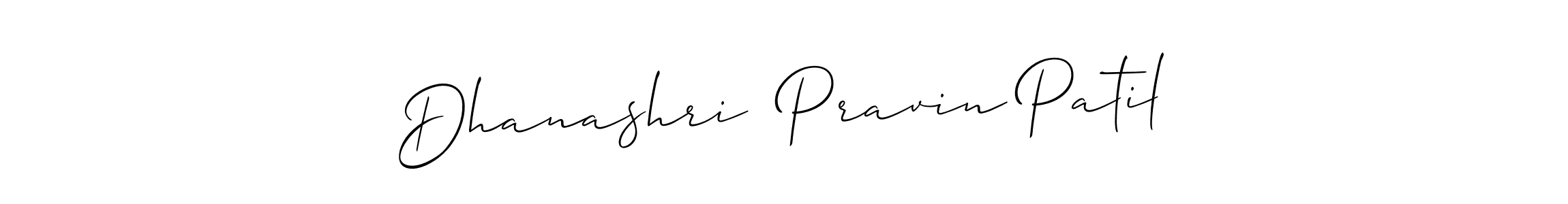 It looks lik you need a new signature style for name Dhanashri  Pravin Patil. Design unique handwritten (Allison_Script) signature with our free signature maker in just a few clicks. Dhanashri  Pravin Patil signature style 2 images and pictures png