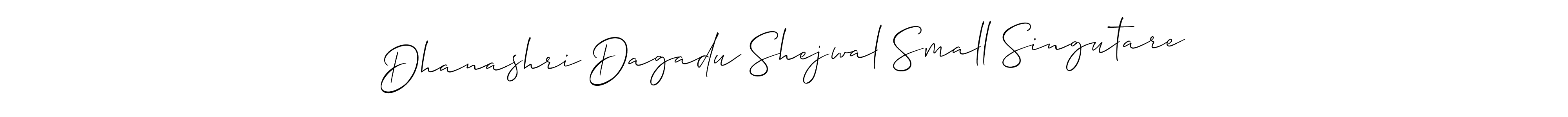 It looks lik you need a new signature style for name Dhanashri Dagadu Shejwal Small Singutare. Design unique handwritten (Allison_Script) signature with our free signature maker in just a few clicks. Dhanashri Dagadu Shejwal Small Singutare signature style 2 images and pictures png