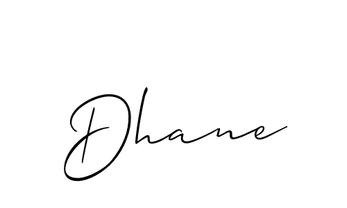 Also we have Dhane name is the best signature style. Create professional handwritten signature collection using Allison_Script autograph style. Dhane signature style 2 images and pictures png