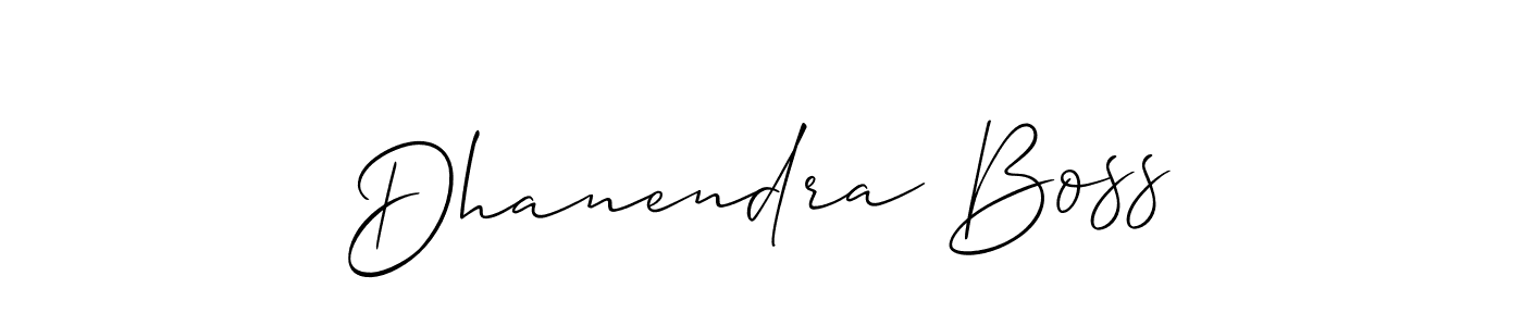 How to Draw Dhanendra Boss signature style? Allison_Script is a latest design signature styles for name Dhanendra Boss. Dhanendra Boss signature style 2 images and pictures png