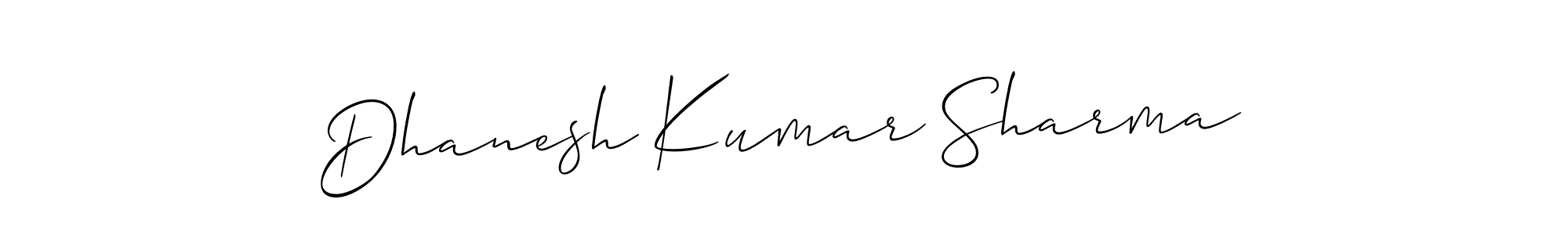 if you are searching for the best signature style for your name Dhanesh Kumar Sharma. so please give up your signature search. here we have designed multiple signature styles  using Allison_Script. Dhanesh Kumar Sharma signature style 2 images and pictures png