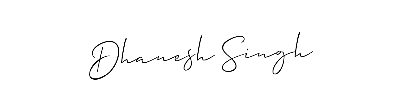 Dhanesh Singh stylish signature style. Best Handwritten Sign (Allison_Script) for my name. Handwritten Signature Collection Ideas for my name Dhanesh Singh. Dhanesh Singh signature style 2 images and pictures png