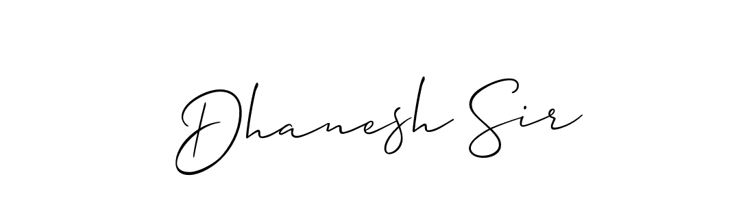 Dhanesh Sir stylish signature style. Best Handwritten Sign (Allison_Script) for my name. Handwritten Signature Collection Ideas for my name Dhanesh Sir. Dhanesh Sir signature style 2 images and pictures png