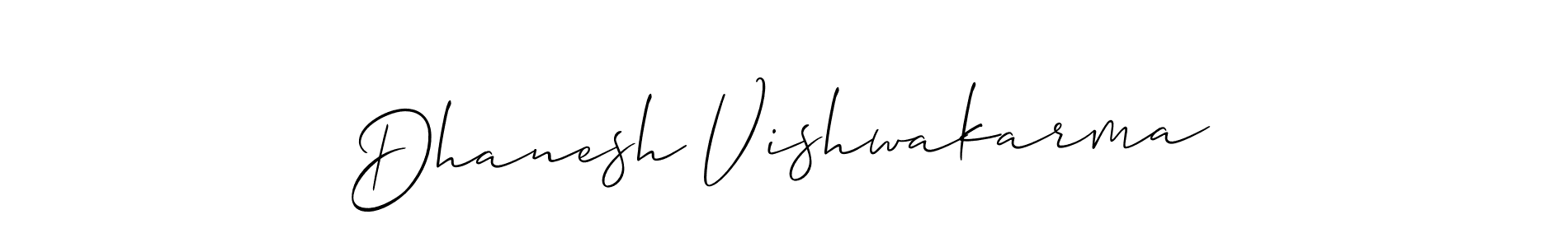 How to Draw Dhanesh Vishwakarma signature style? Allison_Script is a latest design signature styles for name Dhanesh Vishwakarma. Dhanesh Vishwakarma signature style 2 images and pictures png