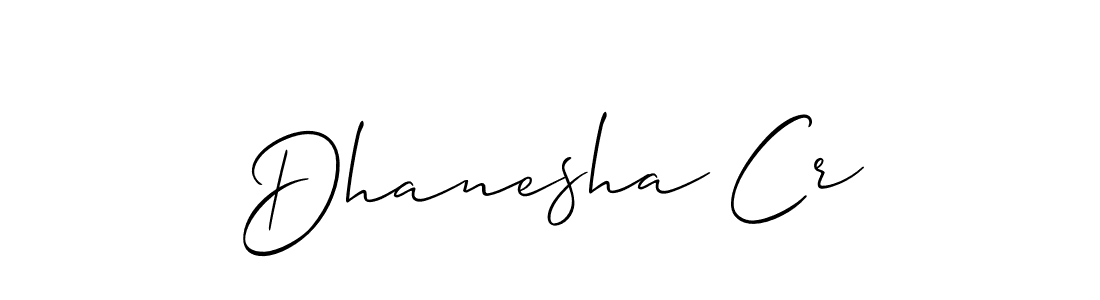 Similarly Allison_Script is the best handwritten signature design. Signature creator online .You can use it as an online autograph creator for name Dhanesha Cr. Dhanesha Cr signature style 2 images and pictures png
