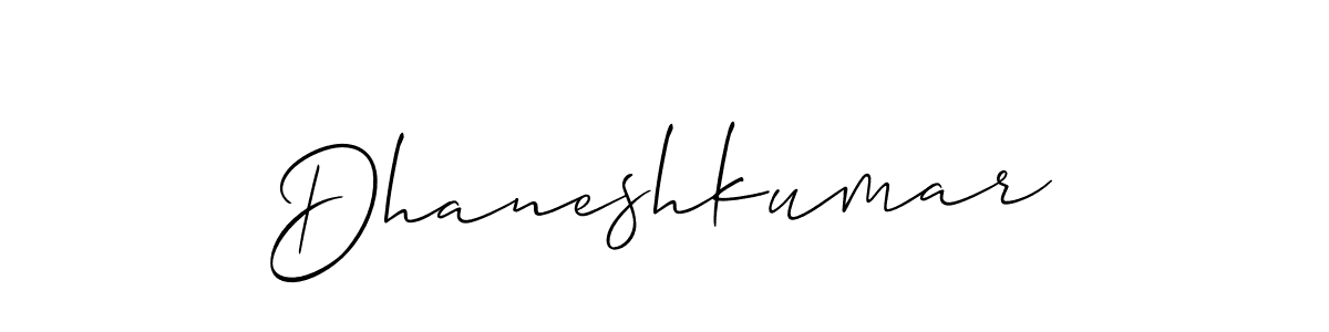 It looks lik you need a new signature style for name Dhaneshkumar. Design unique handwritten (Allison_Script) signature with our free signature maker in just a few clicks. Dhaneshkumar signature style 2 images and pictures png