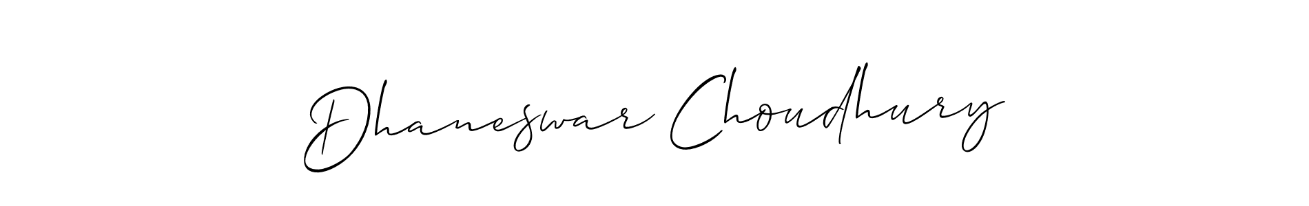 You should practise on your own different ways (Allison_Script) to write your name (Dhaneswar Choudhury) in signature. don't let someone else do it for you. Dhaneswar Choudhury signature style 2 images and pictures png