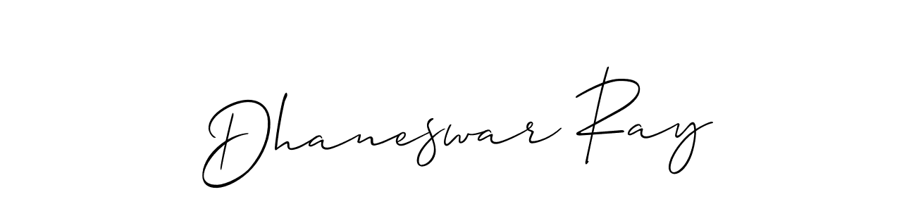 This is the best signature style for the Dhaneswar Ray name. Also you like these signature font (Allison_Script). Mix name signature. Dhaneswar Ray signature style 2 images and pictures png