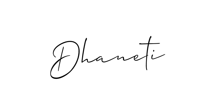 This is the best signature style for the Dhaneti name. Also you like these signature font (Allison_Script). Mix name signature. Dhaneti signature style 2 images and pictures png