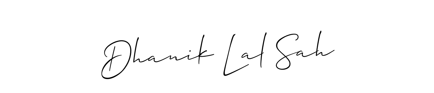 Check out images of Autograph of Dhanik Lal Sah name. Actor Dhanik Lal Sah Signature Style. Allison_Script is a professional sign style online. Dhanik Lal Sah signature style 2 images and pictures png