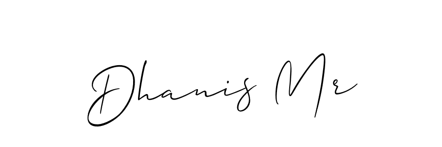 Also we have Dhanis Mr name is the best signature style. Create professional handwritten signature collection using Allison_Script autograph style. Dhanis Mr signature style 2 images and pictures png