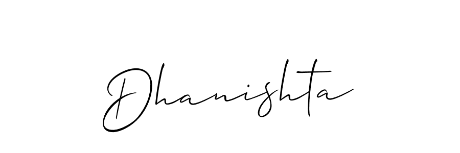 Best and Professional Signature Style for Dhanishta. Allison_Script Best Signature Style Collection. Dhanishta signature style 2 images and pictures png