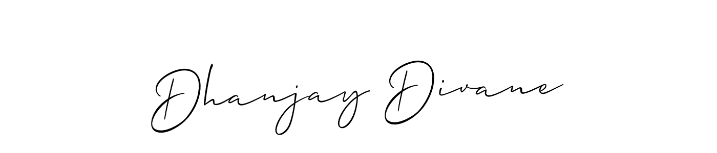 Dhanjay Divane stylish signature style. Best Handwritten Sign (Allison_Script) for my name. Handwritten Signature Collection Ideas for my name Dhanjay Divane. Dhanjay Divane signature style 2 images and pictures png