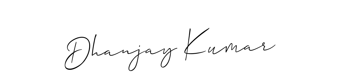 Also You can easily find your signature by using the search form. We will create Dhanjay Kumar name handwritten signature images for you free of cost using Allison_Script sign style. Dhanjay Kumar signature style 2 images and pictures png