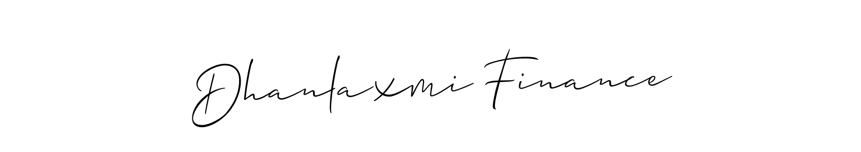 Make a short Dhanlaxmi Finance signature style. Manage your documents anywhere anytime using Allison_Script. Create and add eSignatures, submit forms, share and send files easily. Dhanlaxmi Finance signature style 2 images and pictures png