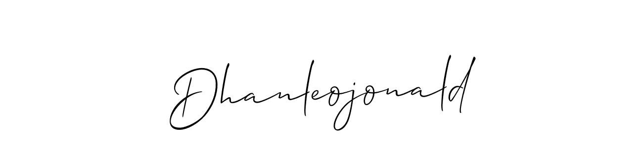 How to Draw Dhanleojonald signature style? Allison_Script is a latest design signature styles for name Dhanleojonald. Dhanleojonald signature style 2 images and pictures png
