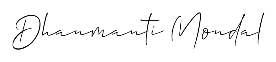 Designed for modern professionals: Dhanmanti Mondal name signature crafted with Allison_Script script. Ready for digital PDF workflows. Dhanmanti Mondal signature style 2 images and pictures png