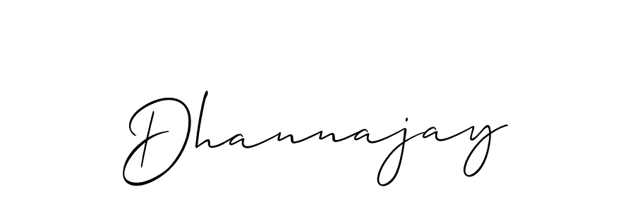 Use a signature maker to create a handwritten signature online. With this signature software, you can design (Allison_Script) your own signature for name Dhannajay. Dhannajay signature style 2 images and pictures png