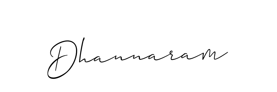 Use a signature maker to create a handwritten signature online. With this signature software, you can design (Allison_Script) your own signature for name Dhannaram. Dhannaram signature style 2 images and pictures png