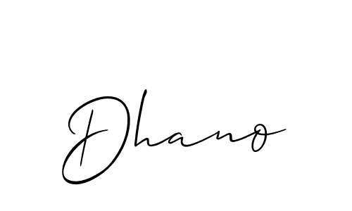 Make a short Dhano signature style. Manage your documents anywhere anytime using Allison_Script. Create and add eSignatures, submit forms, share and send files easily. Dhano signature style 2 images and pictures png