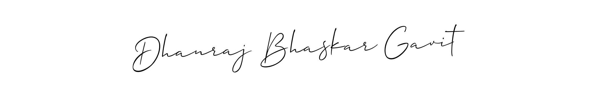 Make a beautiful signature design for name Dhanraj Bhaskar Gavit. Use this online signature maker to create a handwritten signature for free. Dhanraj Bhaskar Gavit signature style 2 images and pictures png