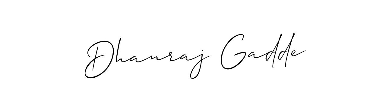 Also we have Dhanraj Gadde name is the best signature style. Create professional handwritten signature collection using Allison_Script autograph style. Dhanraj Gadde signature style 2 images and pictures png
