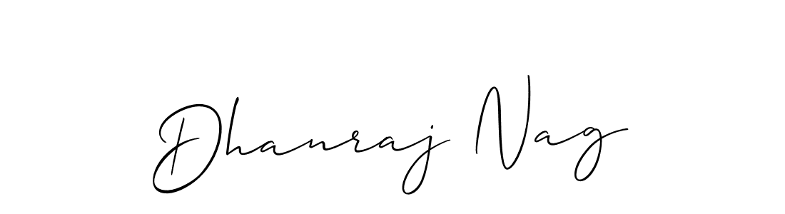 You should practise on your own different ways (Allison_Script) to write your name (Dhanraj Nag) in signature. don't let someone else do it for you. Dhanraj Nag signature style 2 images and pictures png