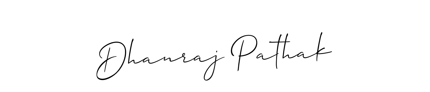 Make a short Dhanraj Pathak signature style. Manage your documents anywhere anytime using Allison_Script. Create and add eSignatures, submit forms, share and send files easily. Dhanraj Pathak signature style 2 images and pictures png