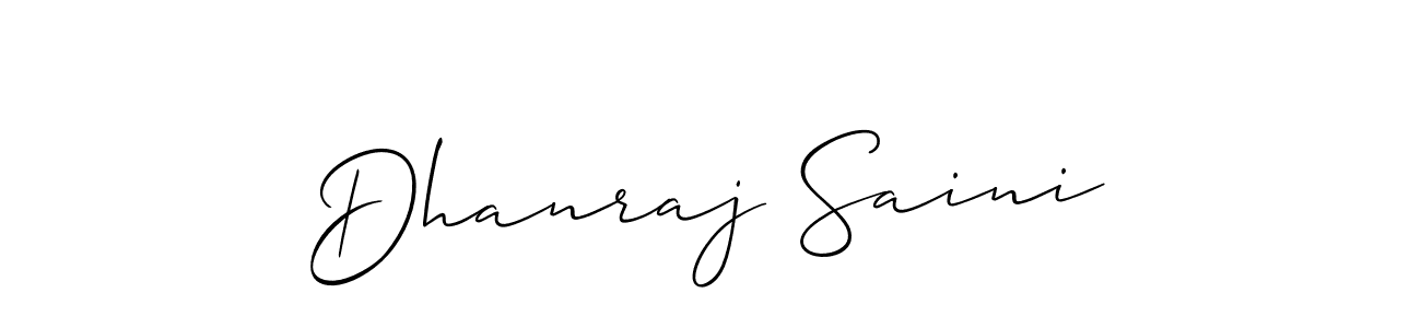 Make a beautiful signature design for name Dhanraj Saini. Use this online signature maker to create a handwritten signature for free. Dhanraj Saini signature style 2 images and pictures png