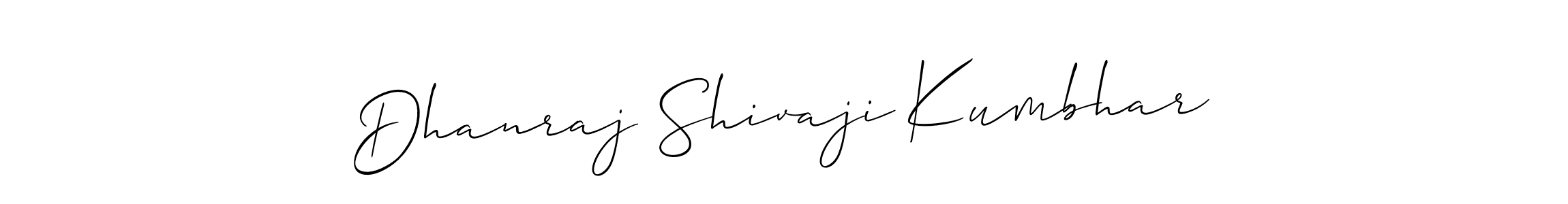 Design your own signature with our free online signature maker. With this signature software, you can create a handwritten (Allison_Script) signature for name Dhanraj Shivaji Kumbhar. Dhanraj Shivaji Kumbhar signature style 2 images and pictures png