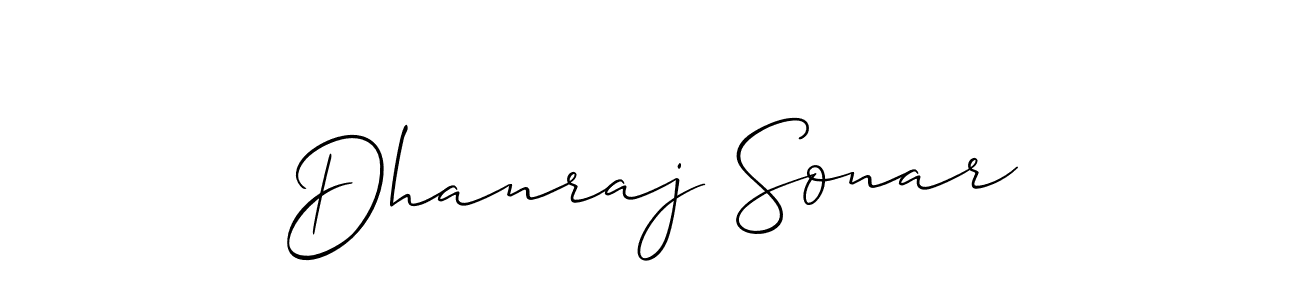 Allison_Script is a professional signature style that is perfect for those who want to add a touch of class to their signature. It is also a great choice for those who want to make their signature more unique. Get Dhanraj Sonar name to fancy signature for free. Dhanraj Sonar signature style 2 images and pictures png