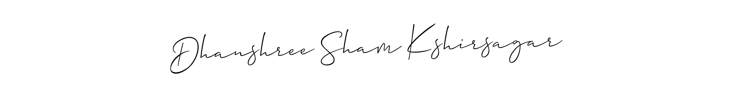 Make a beautiful signature design for name Dhanshree Sham Kshirsagar. Use this online signature maker to create a handwritten signature for free. Dhanshree Sham Kshirsagar signature style 2 images and pictures png