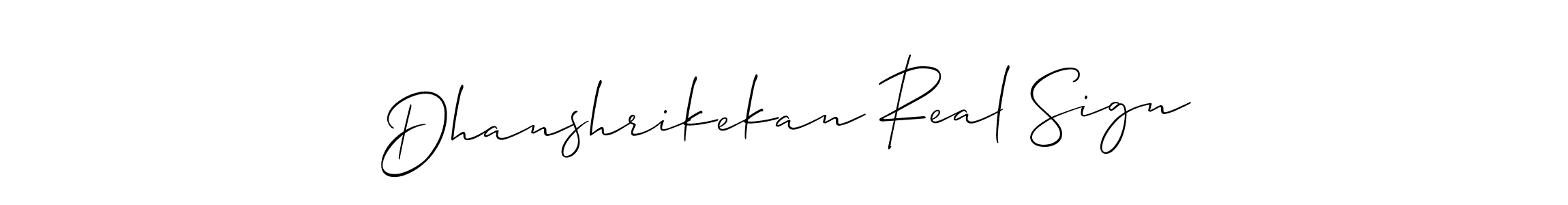 if you are searching for the best signature style for your name Dhanshrikekan Real Sign. so please give up your signature search. here we have designed multiple signature styles  using Allison_Script. Dhanshrikekan Real Sign signature style 2 images and pictures png