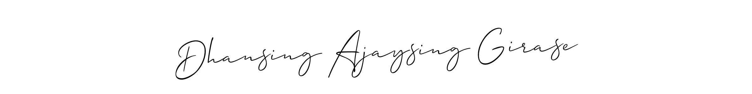 Once you've used our free online signature maker to create your best signature Allison_Script style, it's time to enjoy all of the benefits that Dhansing Ajaysing Girase name signing documents. Dhansing Ajaysing Girase signature style 2 images and pictures png