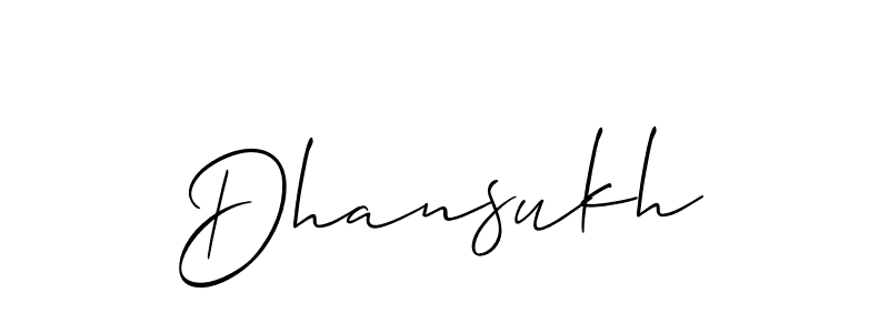 Similarly Allison_Script is the best handwritten signature design. Signature creator online .You can use it as an online autograph creator for name Dhansukh. Dhansukh signature style 2 images and pictures png