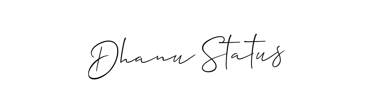 Best and Professional Signature Style for Dhanu Status. Allison_Script Best Signature Style Collection. Dhanu Status signature style 2 images and pictures png