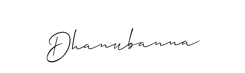 It looks lik you need a new signature style for name Dhanubanna. Design unique handwritten (Allison_Script) signature with our free signature maker in just a few clicks. Dhanubanna signature style 2 images and pictures png