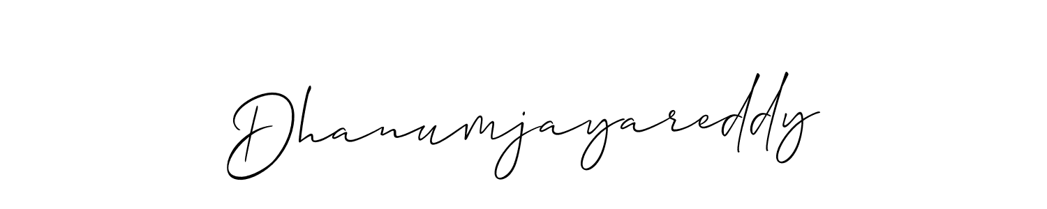 The best way (Allison_Script) to make a short signature is to pick only two or three words in your name. The name Dhanumjayareddy include a total of six letters. For converting this name. Dhanumjayareddy signature style 2 images and pictures png