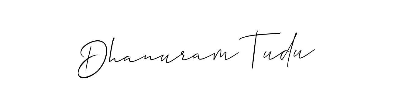 Make a beautiful signature design for name Dhanuram Tudu. Use this online signature maker to create a handwritten signature for free. Dhanuram Tudu signature style 2 images and pictures png